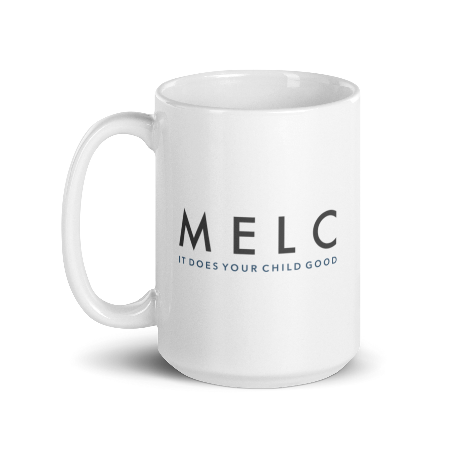 MELC White glossy mug